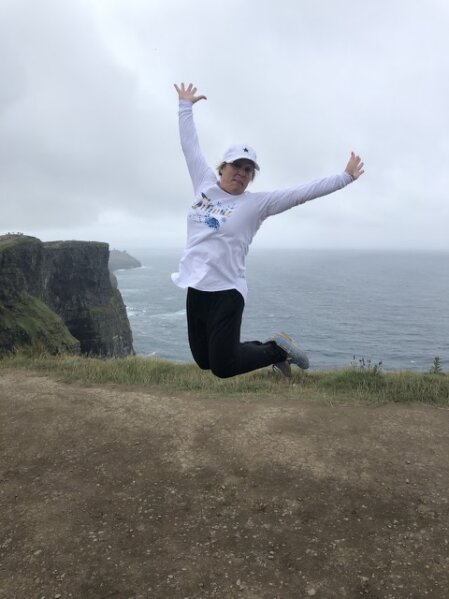 Coastal road in Ireland with ocean views
