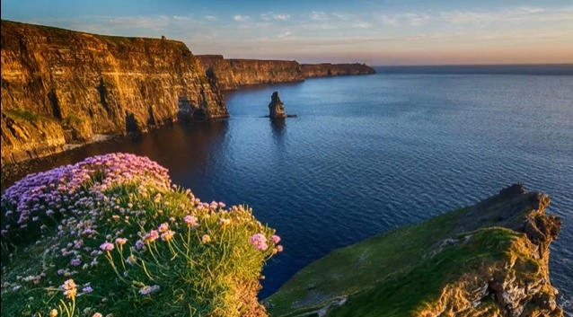 Cliffs of Moher towering over the Atlantic